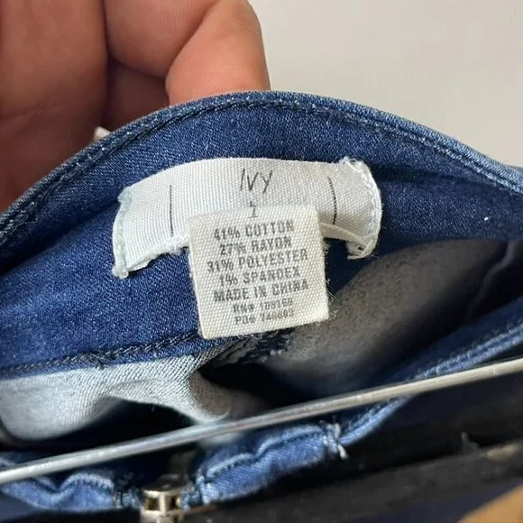 Ivy & Olive Denim Front Zip Mini Skirt - Picture 4 of 4